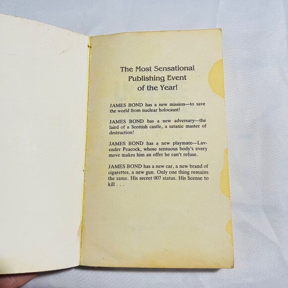James Bond License Renewed By John Gardner Paperback Vintage Book - Picture 5 of 7